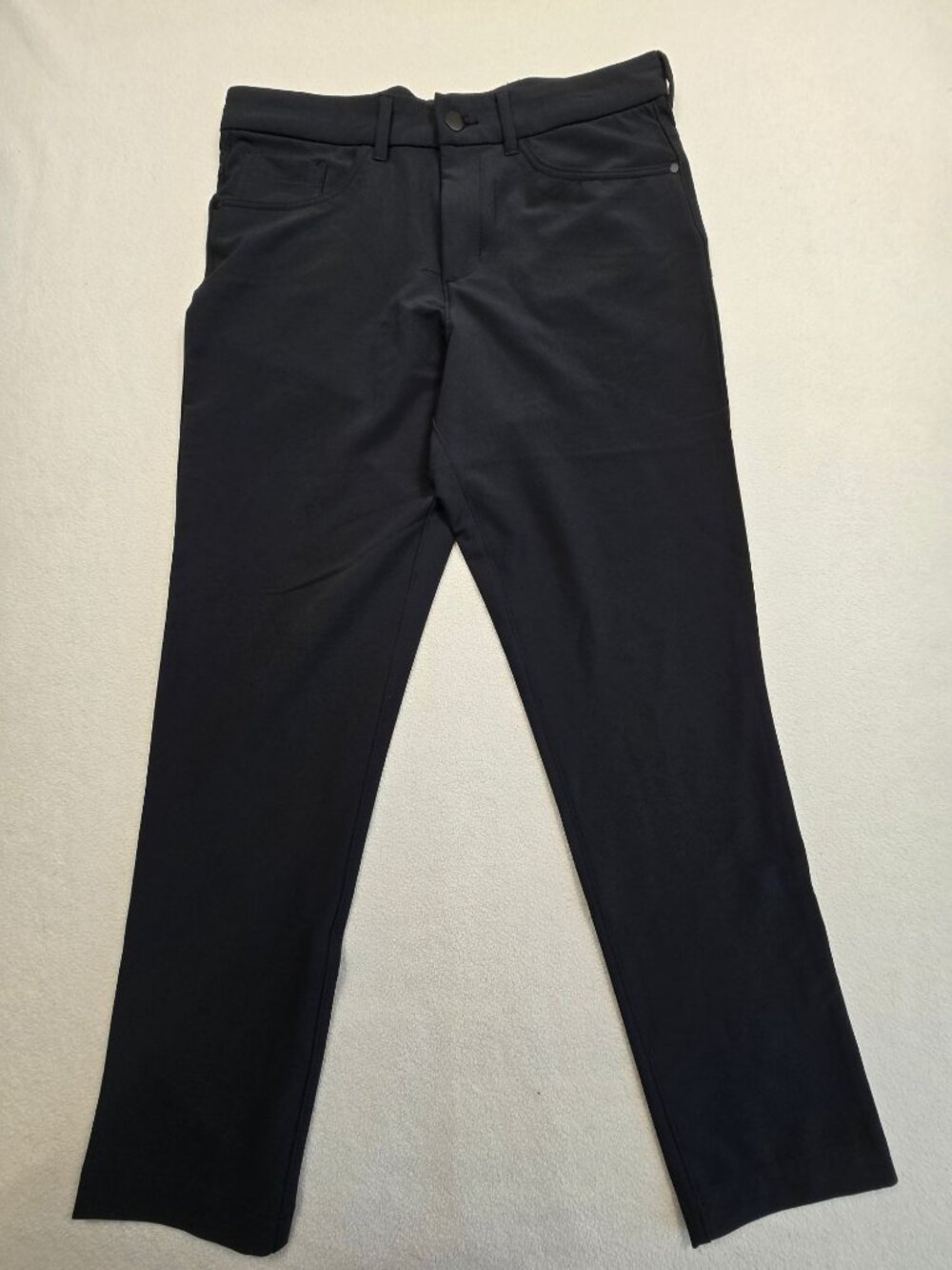 Panama Jack Mens 34x32 Stretch Black Chino Pants Polyester Blend